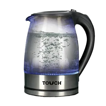 Bouilloire Électrique En Verre Touch 1800W Noir/Inox Réf. 40326