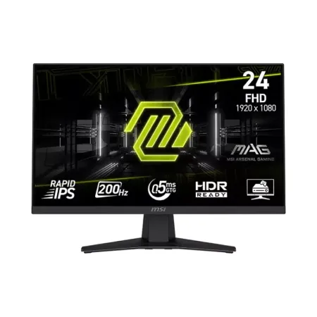 Écran MSI 24 Pouces FHD 1080p IPS 200hz MAG244F Noir