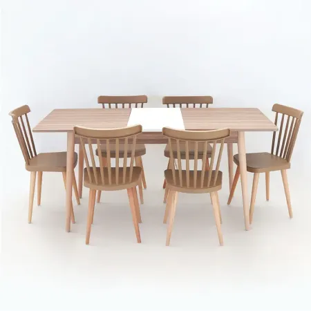 Pack Salle à Manger Complet MAJESTY + 6 Chaises Helsinki