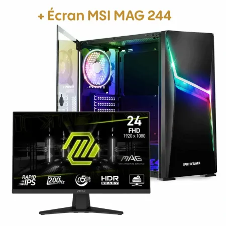 PC De Bureau Gamer GRAIET Intel i5-13400F | 16G/480SSD - RTX5050