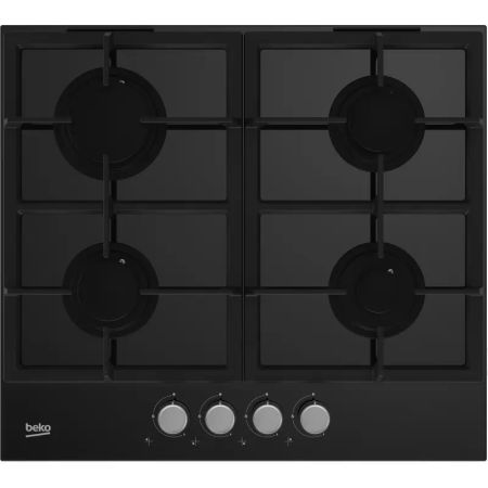 Plaque à Gaz Encastrable - BEKO - HILG64225SB | 60 CM - NOIR - 4 FEUX
