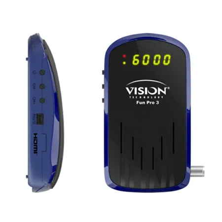 Récepteur Vision Fun Pro 3 WiFi Intégré (2 Abonnements IPTV inclus)