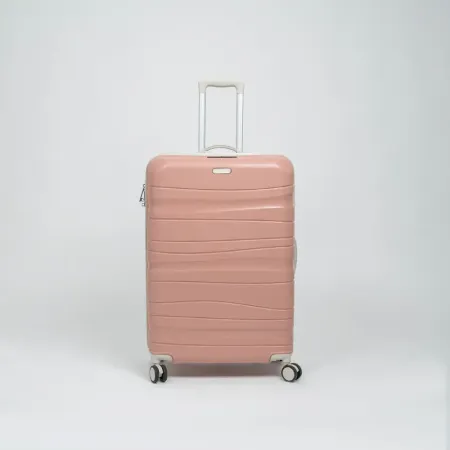 Valise TITOU incassable avec roues démontables | Modèle 30KG - Saumon/Beige