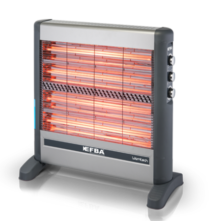 0105208 - EFBA Radiateur Electrique 101 TS (2850 W) Gris