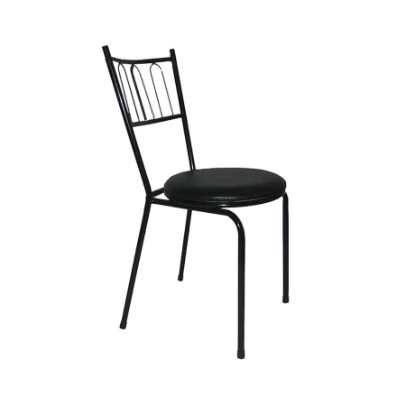 0706032 - KANIL Chaise bistro en PVC 40441 Noir