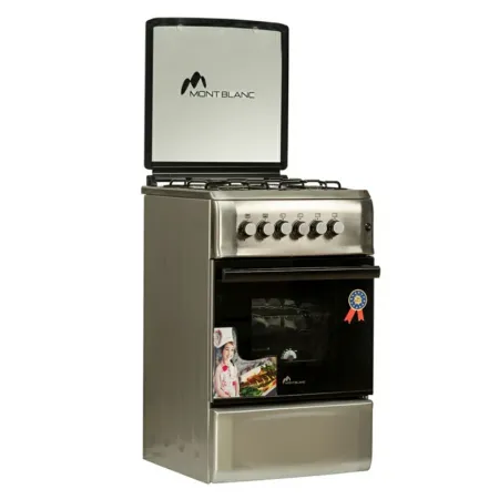 Cuisinière à gaz 4 FEUX MONT BLANC | REX . 50X55 -   Sécurité thermocouple - Inox