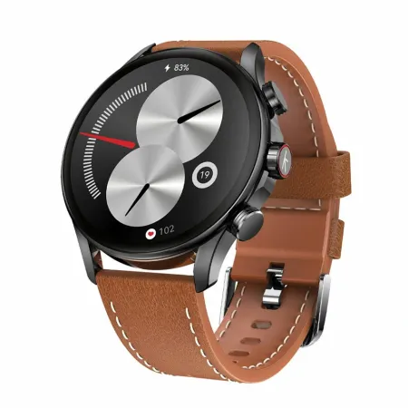 Smartwatch KIESLECT Balancer – Écran AMOLED 2,1″ FHD + Bracelet Marron