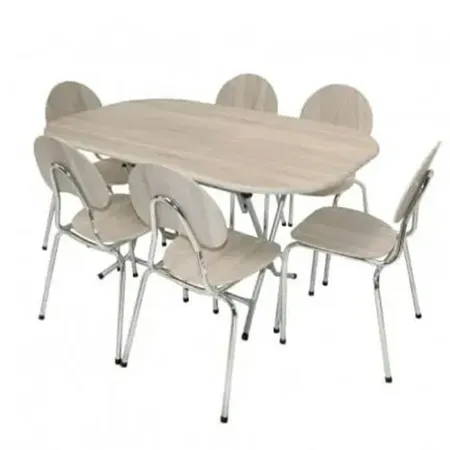 PACK Table Pliante Ovale 146×94 + 6 Chaises Familia (PACK74)