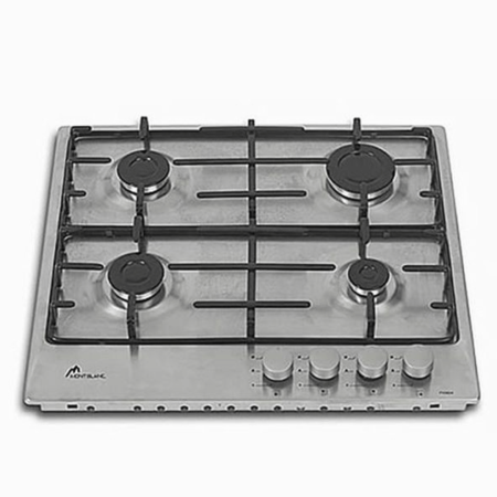 Plaque de cuisson MONTBLANC 4 Feux à Gaz  | 60cm  - PXSL60/4  -  Inox 