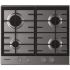 Plaque de cuisson HOOVER 4 Feux  à Gaz |  60cm  -  HHG6BRMX  -  Inox 