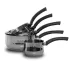 Set 5 Casserole OMS Inox & Noir