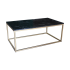 Table Basse Style Travertin effet Marbre Jed Noir | DREAMS