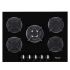 Plaque de cuisson 5 Feux à Gaz | 70 cm - F417B -Noir 
