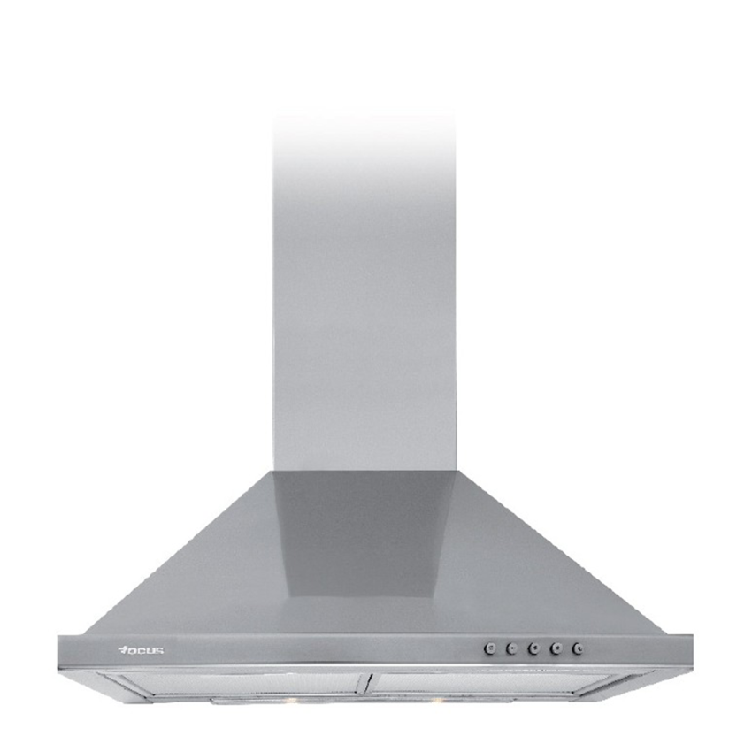 Hotte Aspirante Cheminée  FOCUS  60 cm | Pyramidale  -  F604X  -  Inox