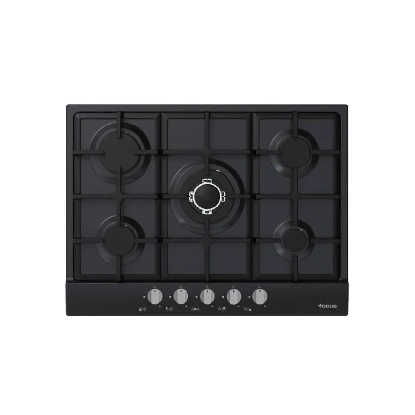 Plaque de Cuisson FOCUS 5 Feux | 70 cm - F478B - Noir 