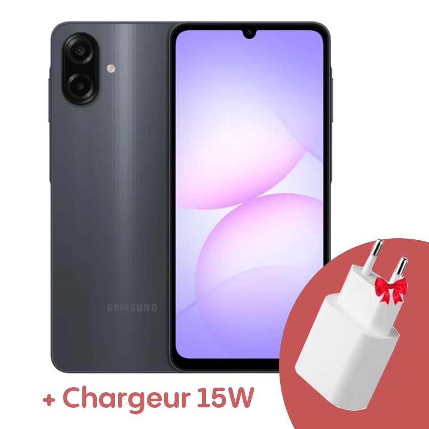 Smartphone Samsung Galaxy A07 TA | 6GO - 128GO – Avec chargeur 