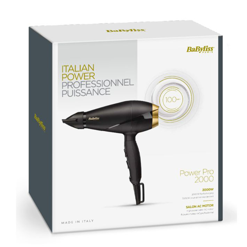 Sèche Cheveux BABYLISS 2000 W | 6704E - Noir 