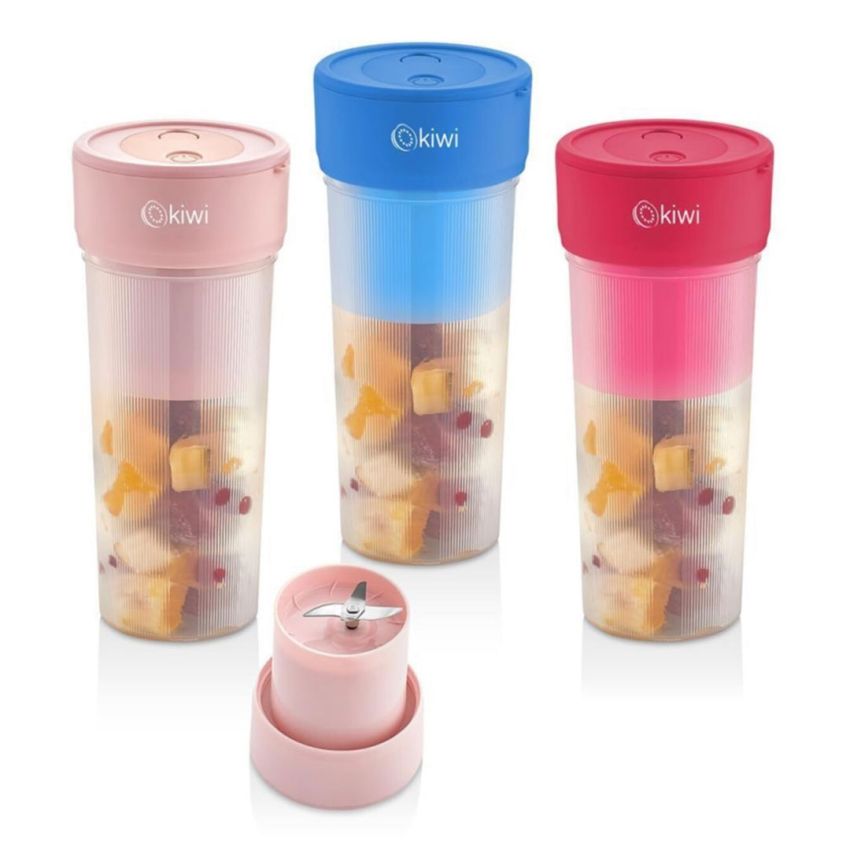 Blender KIWI Smoothie Rechargeable  500W   | 250ml -  KSB-2203 -  Bleu 