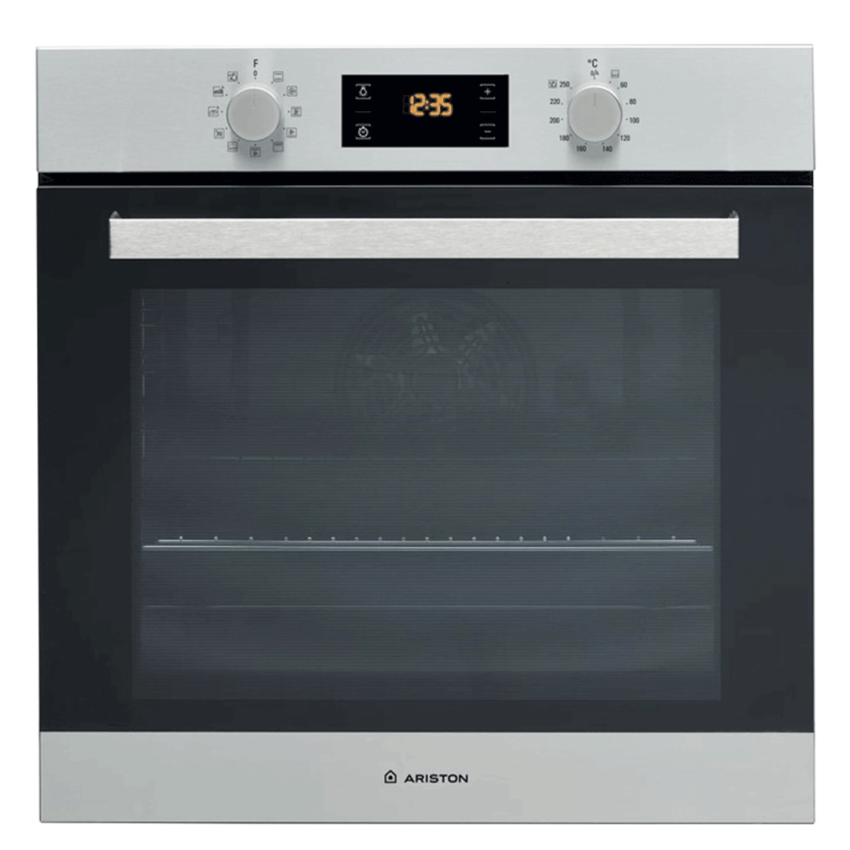 Four  Électrique Encastrable ARISTON 71 Litres | 2900 Watts - FA3 841 H.IX A - Noir & Inox 