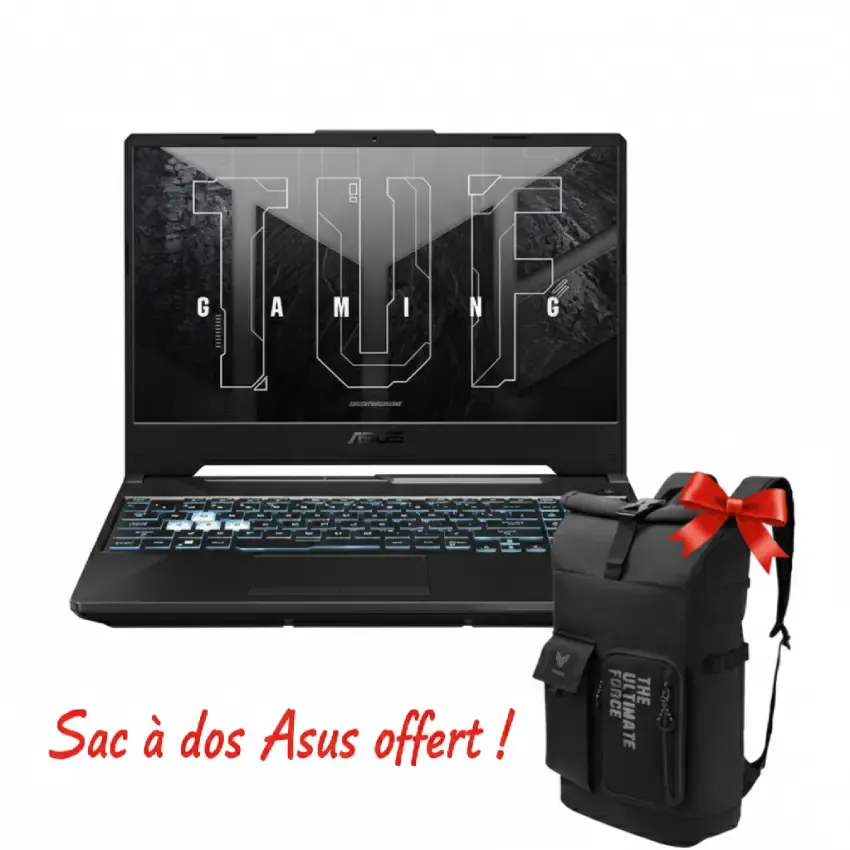 PC Portable ASUS TUF FA506NCR | RYZEN 7 - 16 Go - 512 SSD - NVIDIA RTX 3050 - Noir 