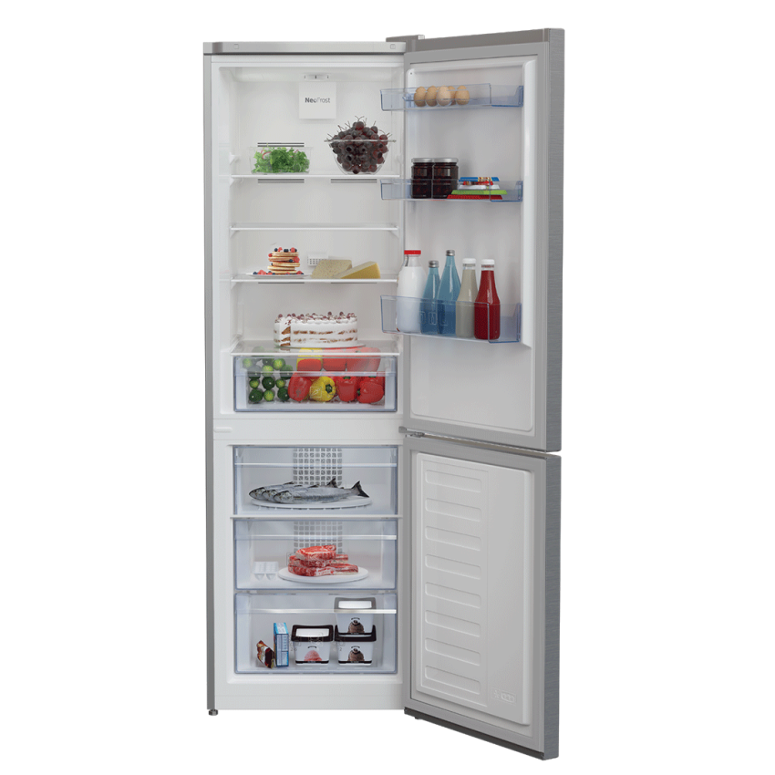 Réfrigérateur Combiné BEKO 420 Litres | NoFrost / Sans givre - RDSA43SX - Silver 