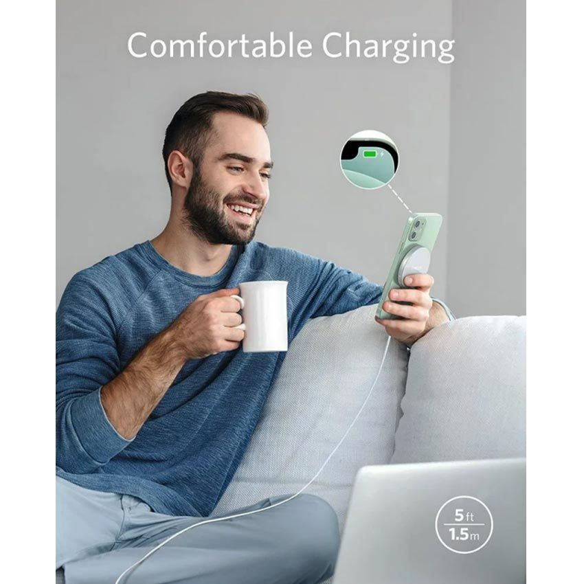 Chargeur Magnétique Sans Fil ANKER POWERWAVE SELECT+ MAGNETIC PAD