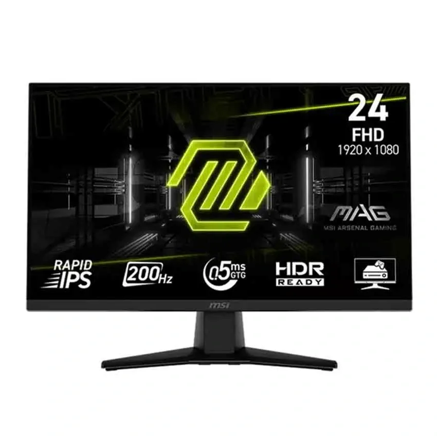 Écran MSI 23.8 Pouces FHD IPS Panel 200hz 0.5ms MAG.242F Noir
