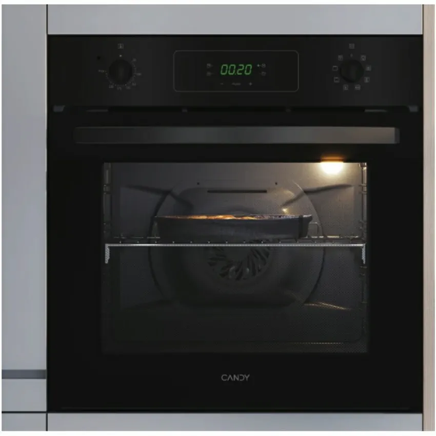 Four Électrique Encastrable CANDY 70 Litres | FIDCN615 - Chaleur Tournante- Noir 