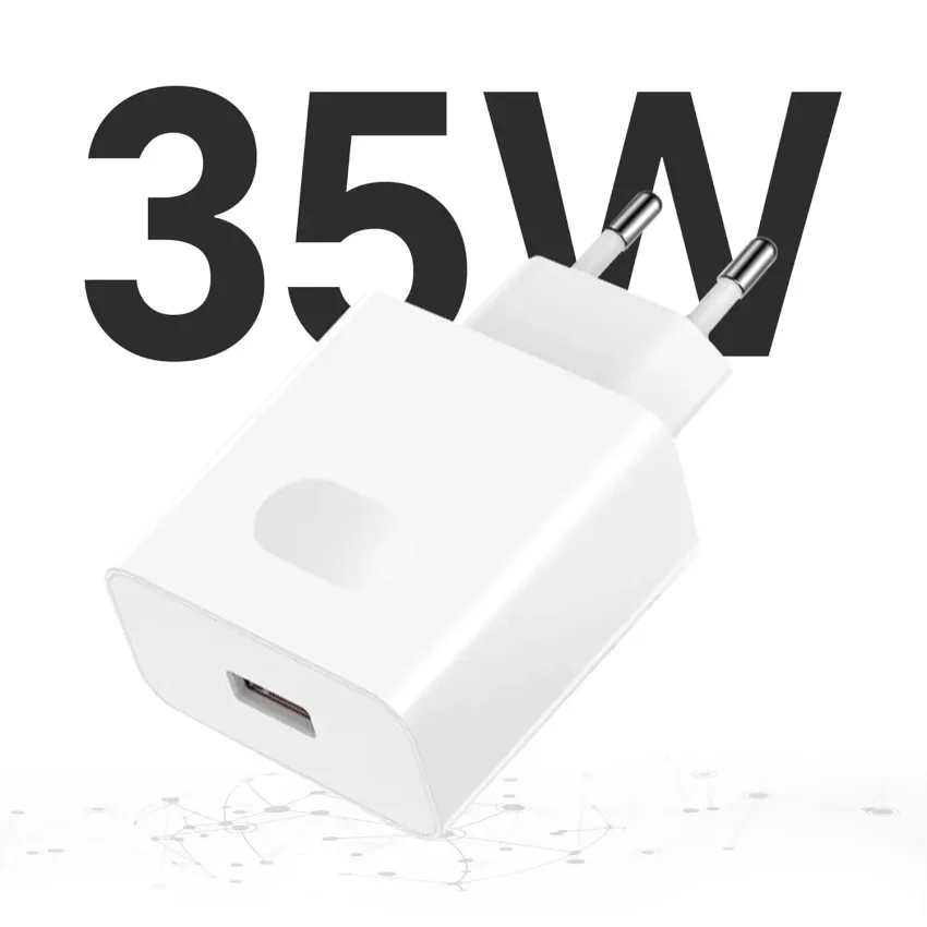 Adaptateur HONOR 35W Fast | charge & Cable de Type C - Blanc 