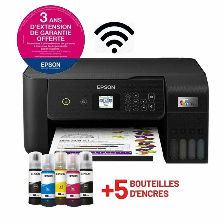 Imprimante Epson L3260 | Jet d’encre EcoTank A4 Avec Wi-Fi