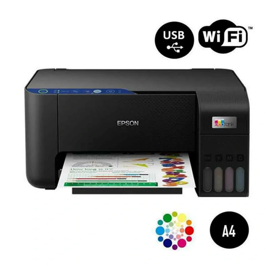 Imprimante EPSON L3251 | ECOTANK Jet D'encre – 3EN1 – Avec Wi-fi Intègre