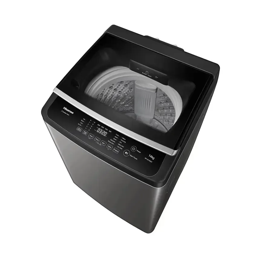 Lave Linge Top Load Hisense 14 kg  WTJA1402T Titanium Silver