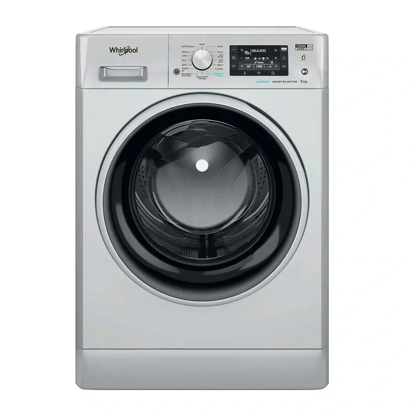 Lave-linge Whirlpool 9kg – Essorage 1200tours/min – Inox