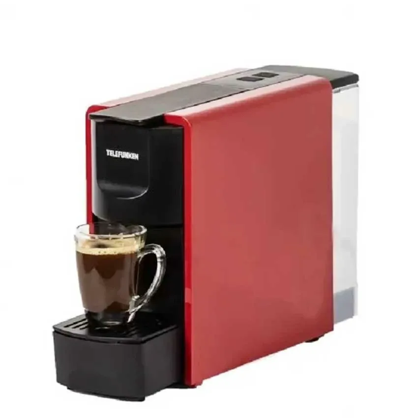 Cafetière à Capsules Telefunken 1140 W - 20 Bars - 0,6L Rouge