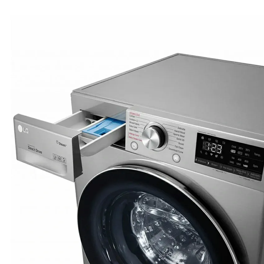 Lave linge LG 9KG Vivace | 1400 Tours - IA DD - F4R5VYG2T - Silver 