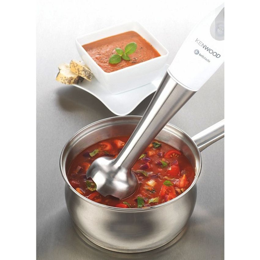Mixeur Plongeant KENWOOD 2 En1 | Moteur 450 W - lames en acier inoxydable - Blanc 