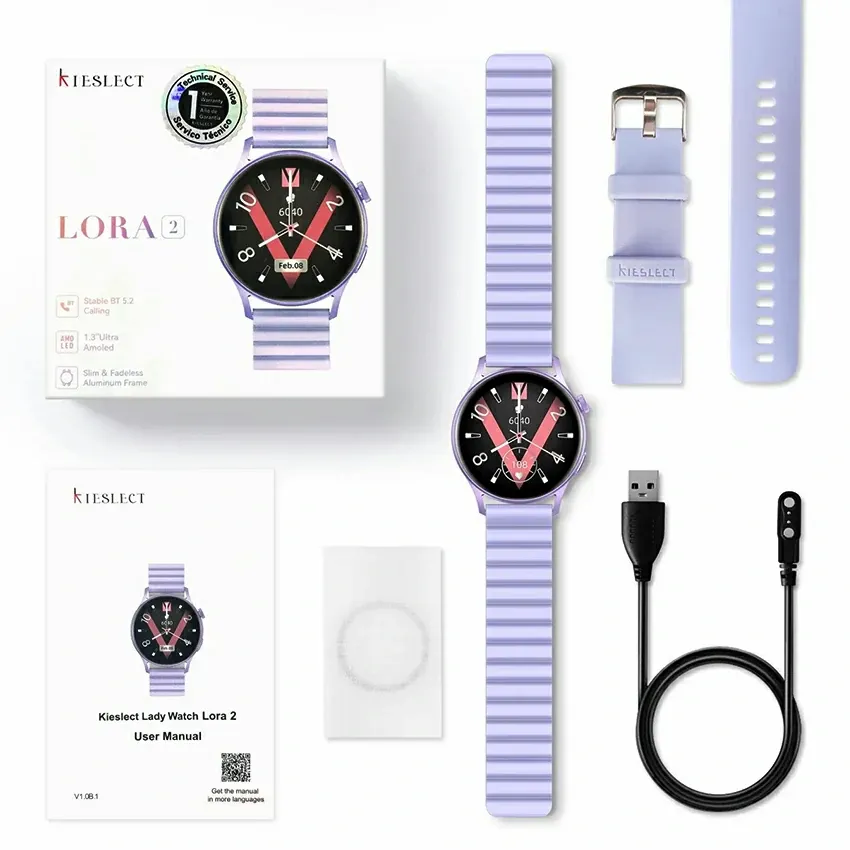 Montre Connectée KIESLECT CALLING LADY LORA 2 | iOS & ANDROID - GOLD