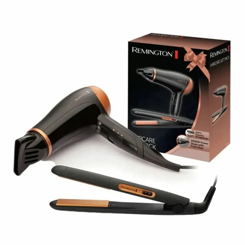 Pack Coiffure Remington 2-en-1 | Sèche-Cheveux + Lisseur D3012GP 