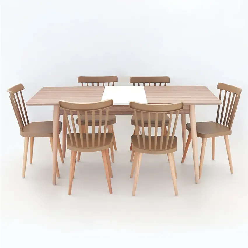 Pack Salle à Manger Complet MAJESTY + 6 Chaises Helsinki