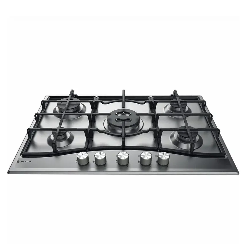 Plaque de cuisson encastrable ARISTON 5 FEUX | 75cm - PCN 751T/X/AI - Gaz - Inox