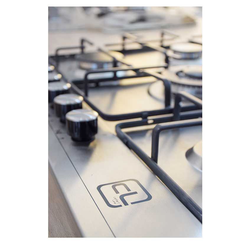 Plaque de cuisson CL 5 Feux | à Gaz - 75cm -  177IXF  -  Inox 