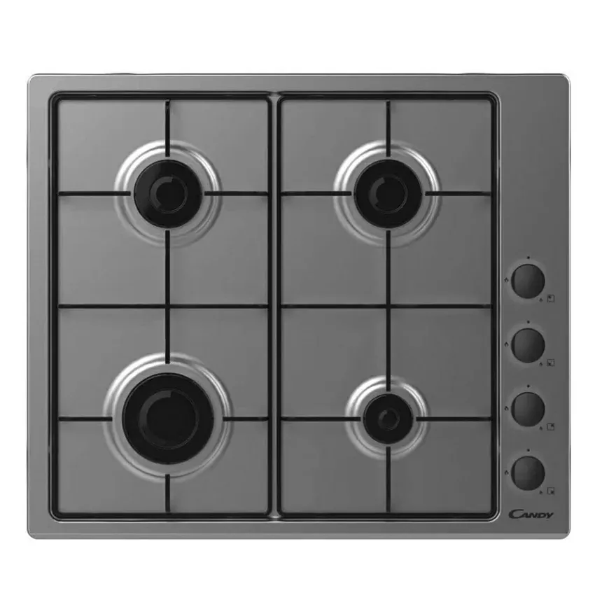 Plaque de cuisson encastrable Candy 4 Feux | 60 cm - Gaz - INOX 