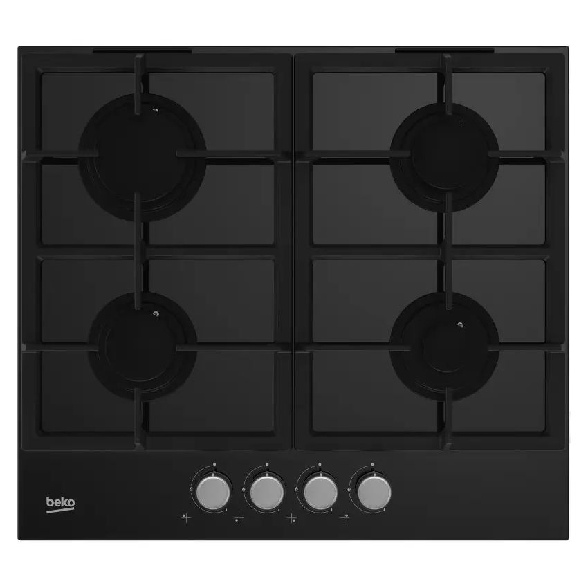Plaque à Gaz Encastrable BEKO | 60 CM - NOIR - 4 FEUX