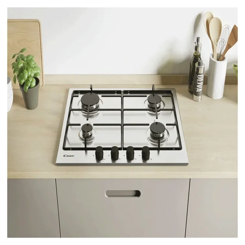 Plaque De Cuisson 4 Feux CANDY | CM6PBRX-4U2 - Silver