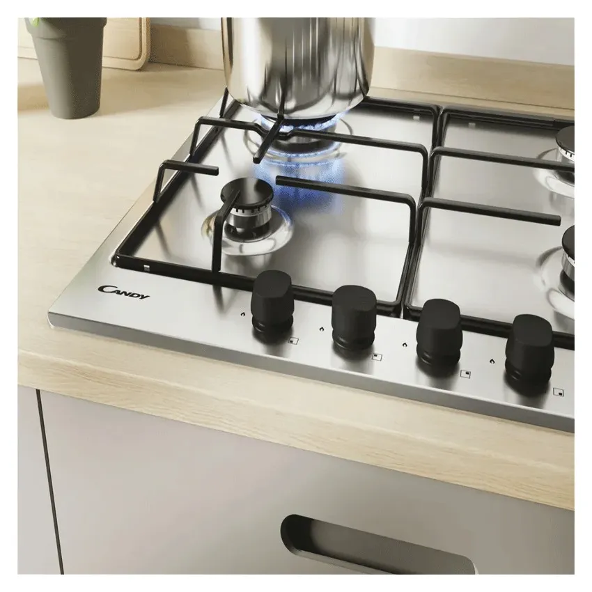 Plaque De Cuisson 4 Feux CANDY | CM6PBRX-4U2 - Silver