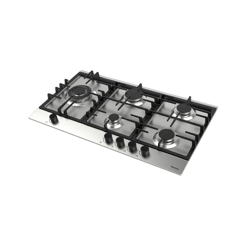 Plaque de Cuisson FOCUS 5 Feux | F40789XS - THERMOCOUPLE - Inox
