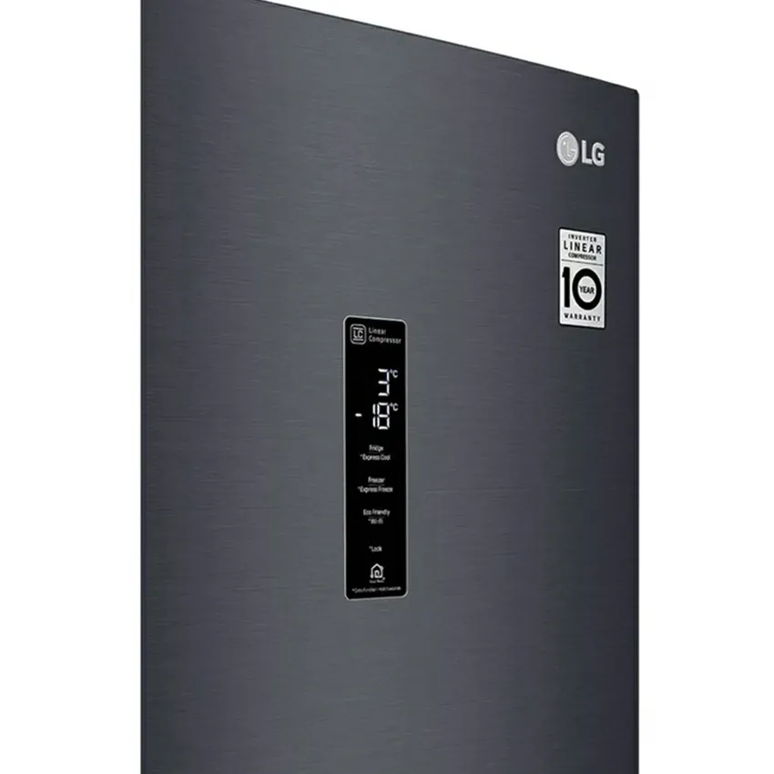 Réfrigérateur Combiné LG No Frost 341 Litres | GW-B459NQFM  - Noir Matt
