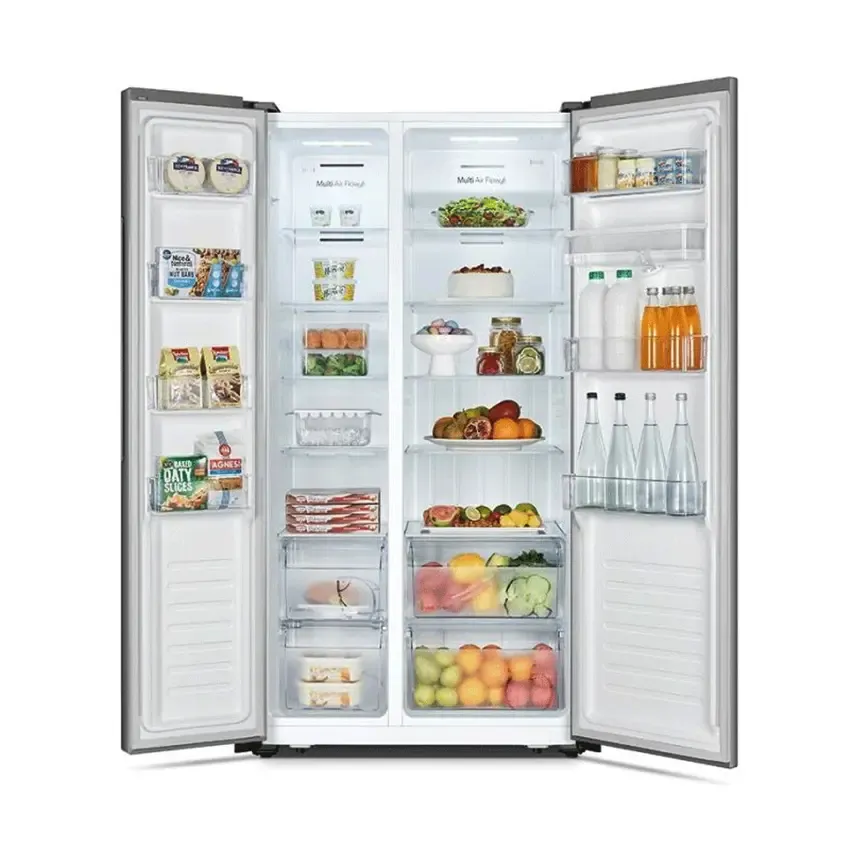 Réfrigérateur Side by Side Hisense 519 L RS3P518NMC Silver NoFrost