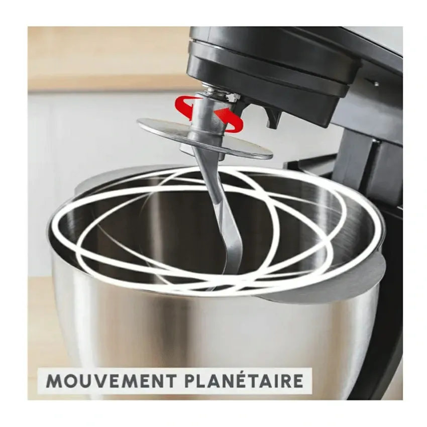 Robot Pétrin Moulinex Multifonction 4,8 L Bake Essential Blanc