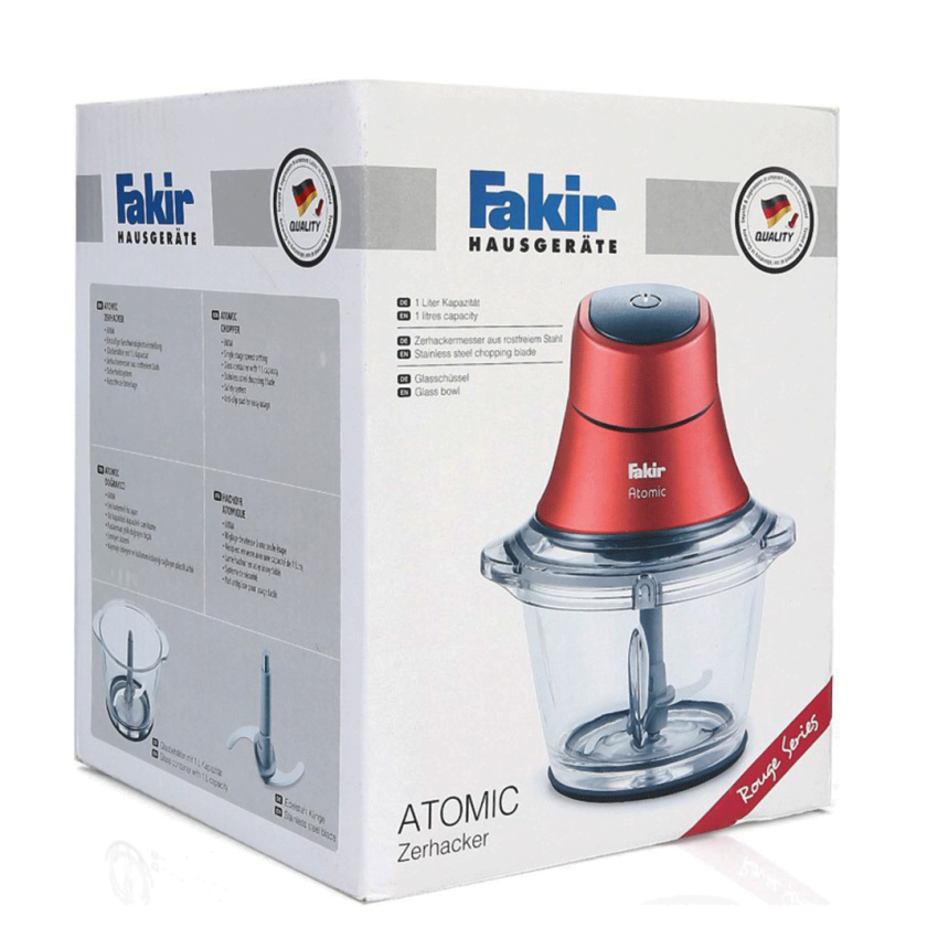 Mini Hachoir FAKIR 600 W | 1 Litres - Rouge 
